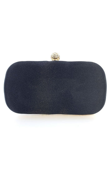 Svart Beaded Evening Clutch Bag